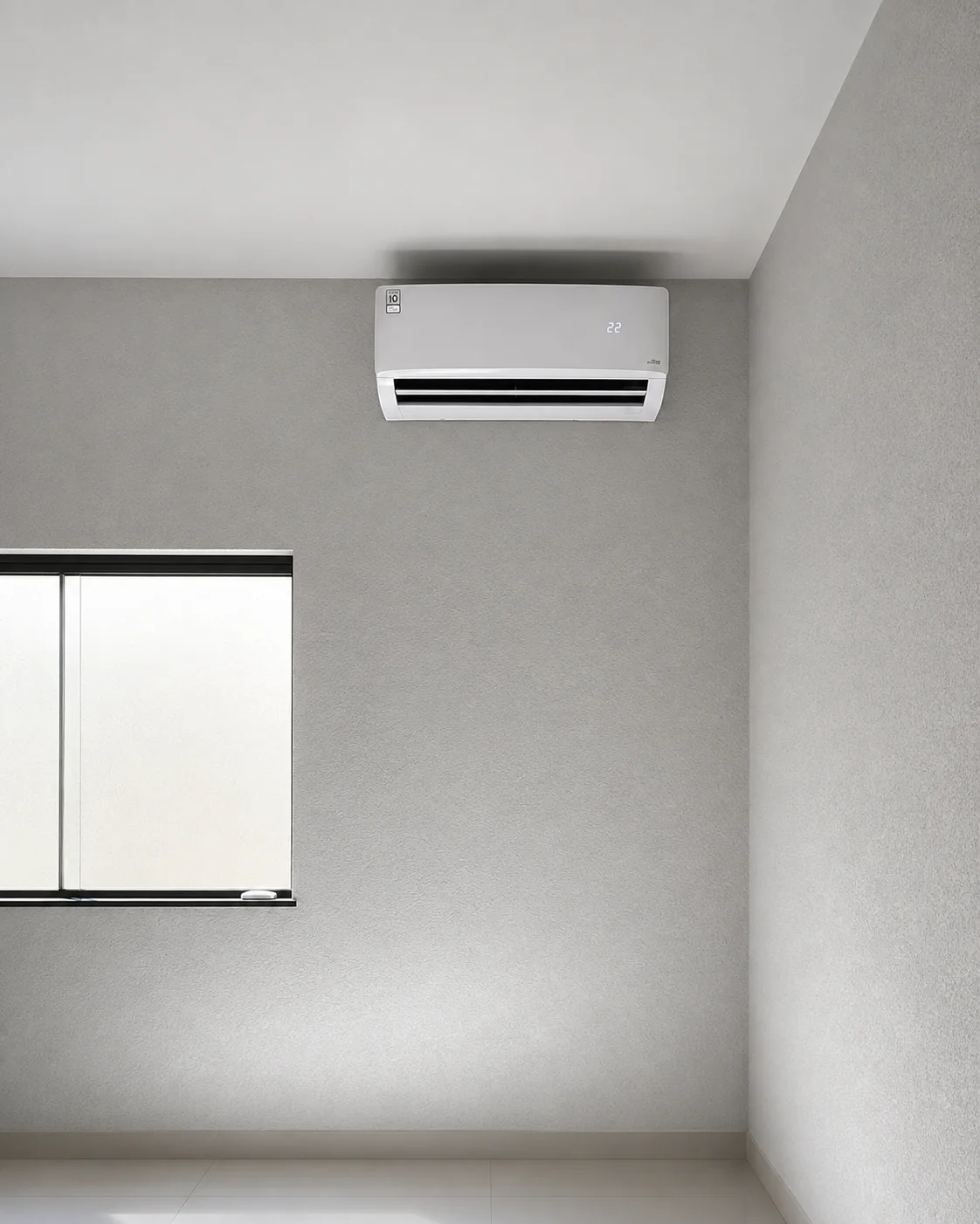 Ar-condicionado instalado em ambiente residencial